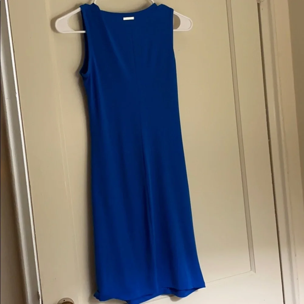 Michael Kors blue dress with tie in front